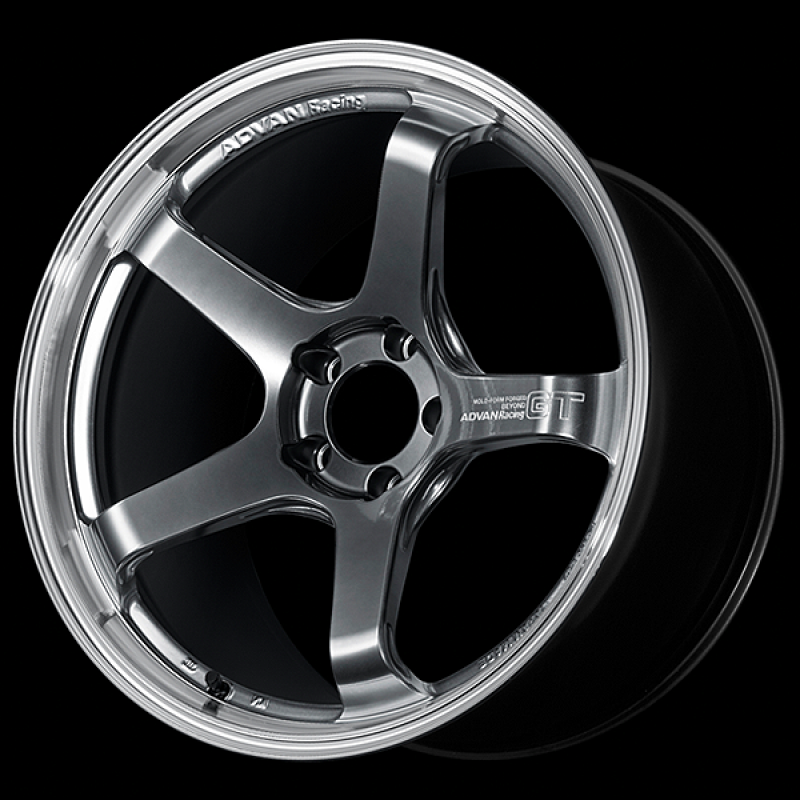Advan GT Beyond 17X7.5 / +38 Offset / 5x100 BC / +38mm Bore / Machining and Hyper Platinum Black